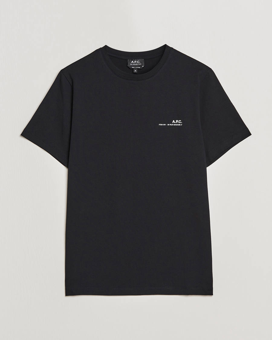 Herr | T-Shirts | A.P.C. | Item T-Shirt Black