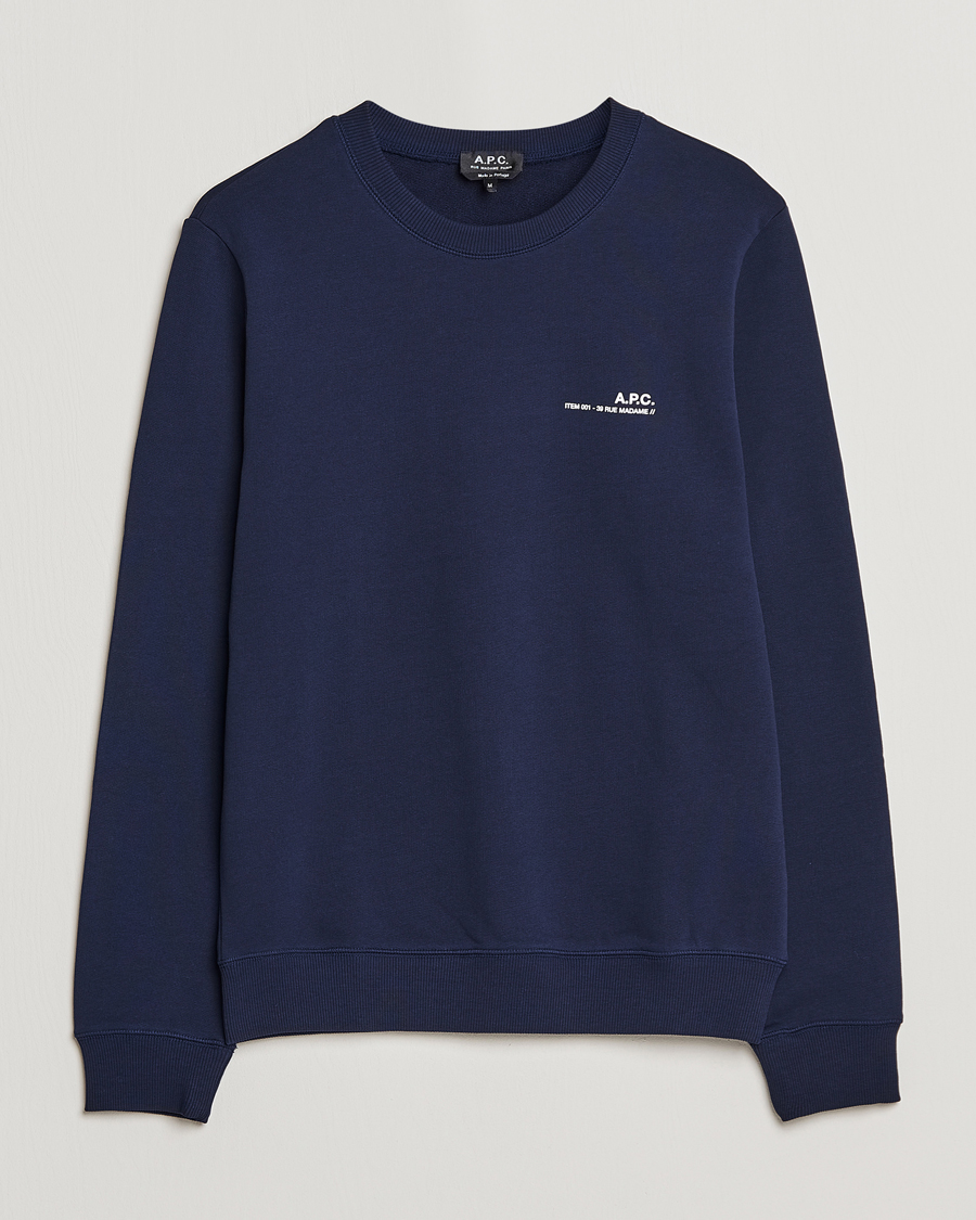 Herr | Tröjor | A.P.C. | Item Sweatshirt Navy