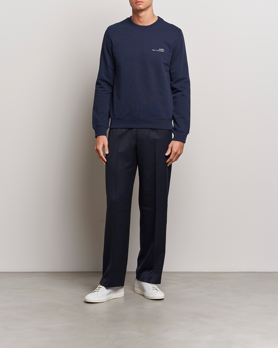 Herr | Tröjor | A.P.C. | Item Sweatshirt Navy