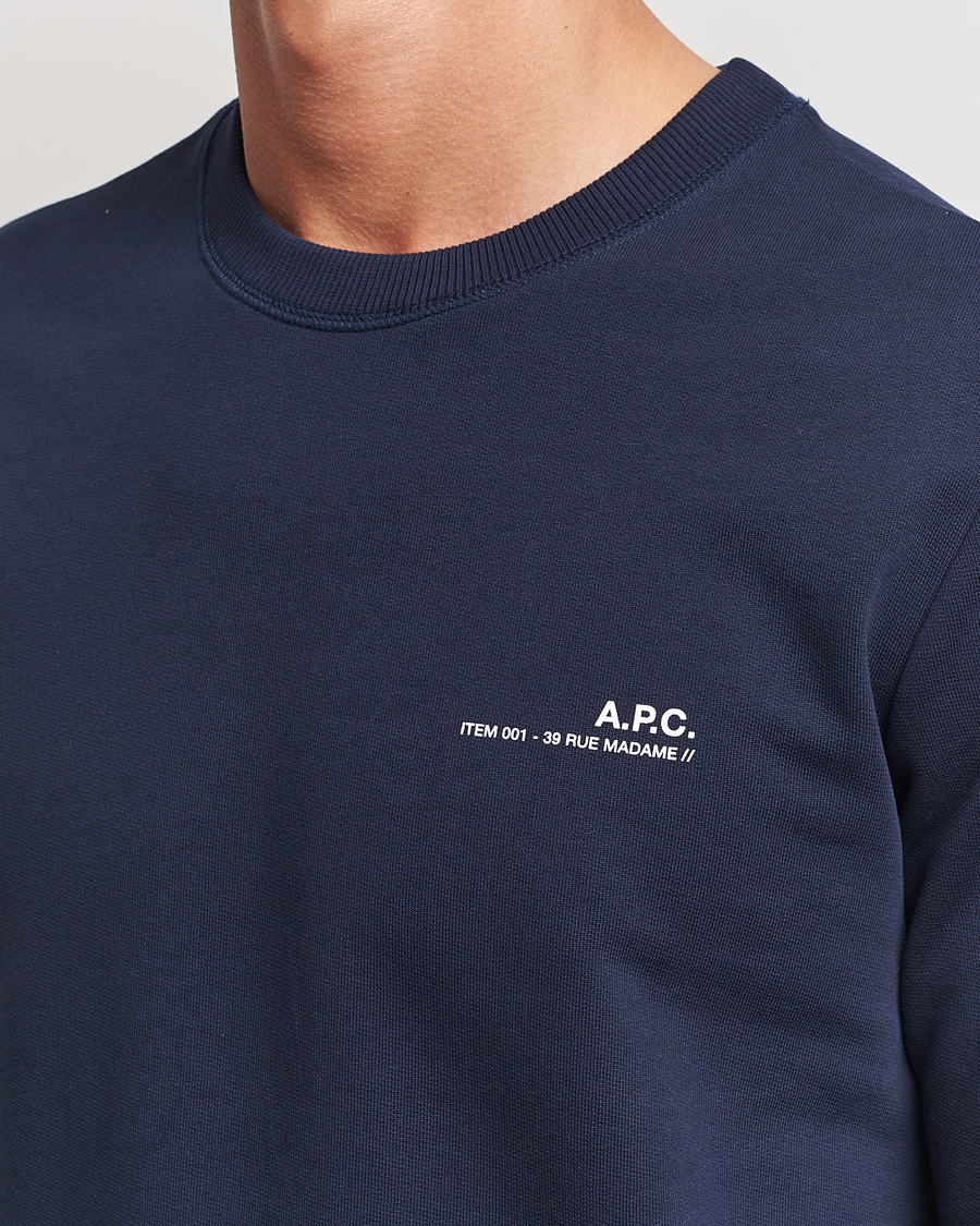 Herr | Tröjor | A.P.C. | Item Sweatshirt Navy