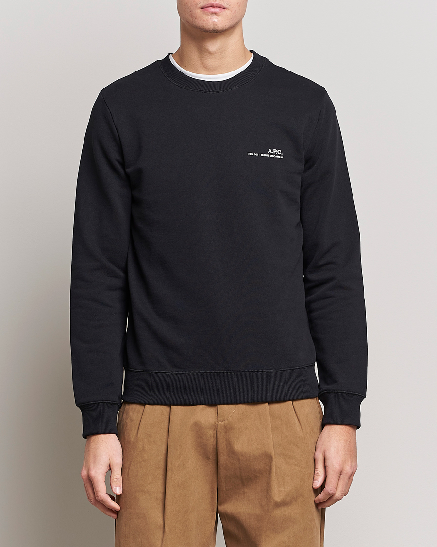 Herr | Sweatshirts | A.P.C. | Item Sweatshirt Black