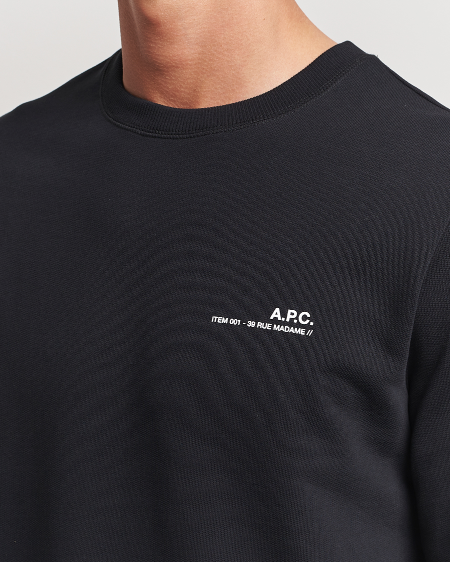 Herr | Tröjor | A.P.C. | Item Sweatshirt Black
