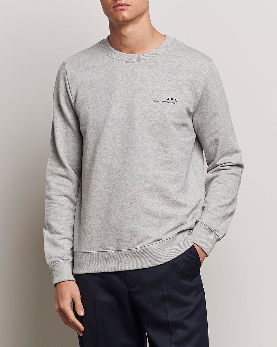 Herr | Kläder | A.P.C. | Item Sweatshirt Heather Grey