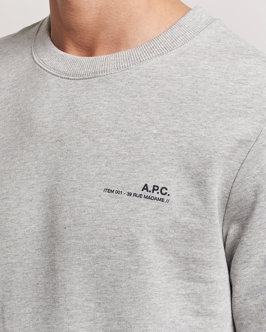 Herr | Tröjor | A.P.C. | Item Sweatshirt Heather Grey