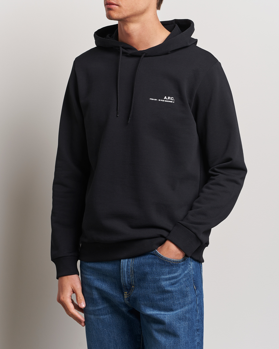 Herr | Huvtröjor | A.P.C. | Item Hoodie Black