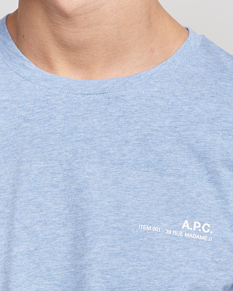 Herr | T-Shirts | A.P.C. | Item T-Shirt Bleu Ciel
