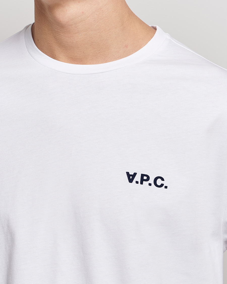 Herr | T-Shirts | A.P.C. | VPC Long Sleeve T-Shirt White