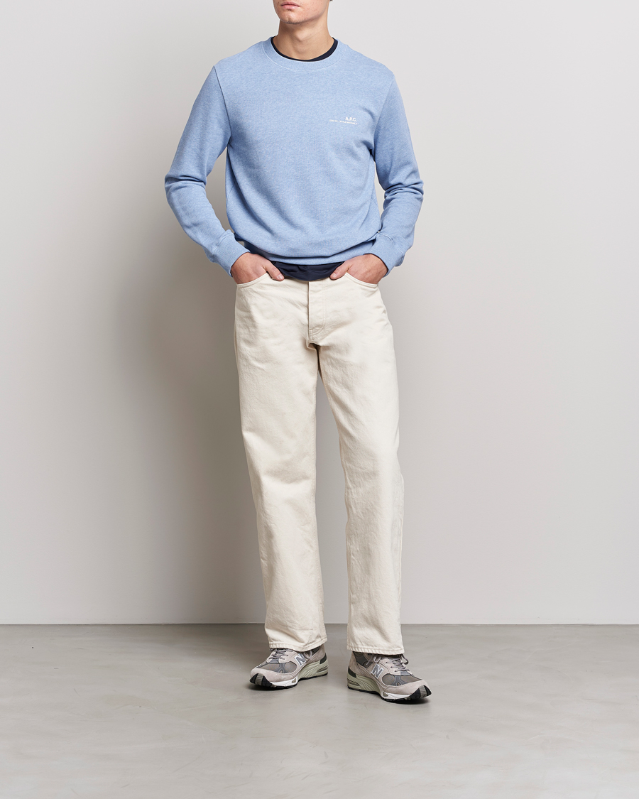Herr | Tröjor | A.P.C. | Item Sweatshirt Bleu Ciel