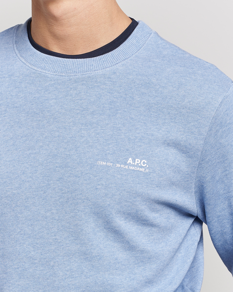 Herr | Tröjor | A.P.C. | Item Sweatshirt Bleu Ciel