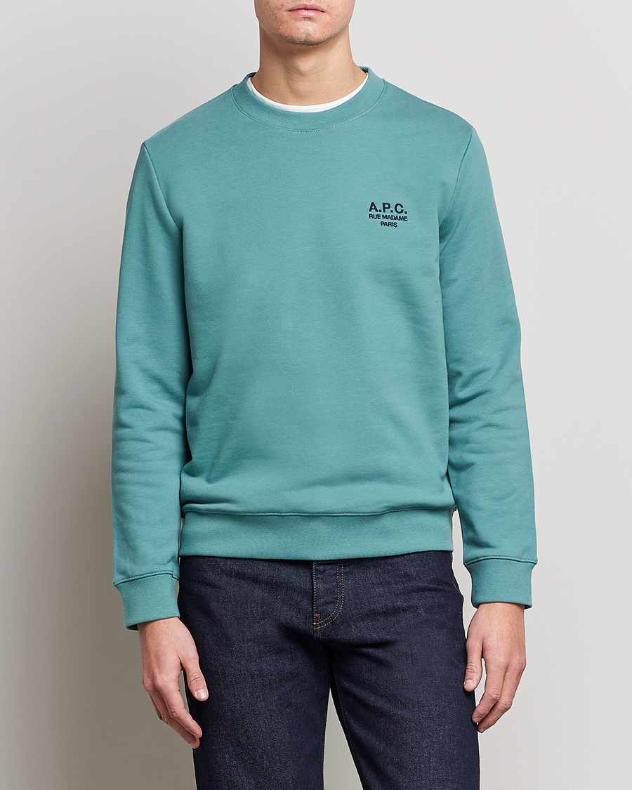 Herr | Tröjor | A.P.C. | Rider Sweatshirt Green