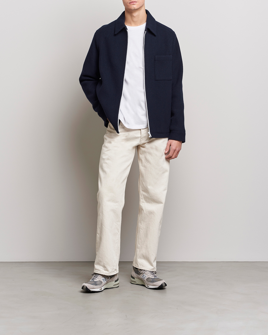 Herr | Jackor | A.P.C. | Wool Blouson Jacket Navy