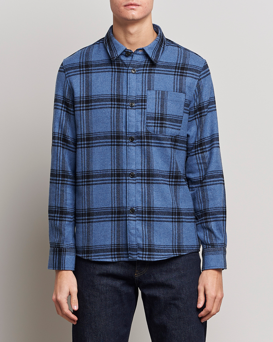 Herr |  | A.P.C. | Trek Heavy Overshirt Blue Check
