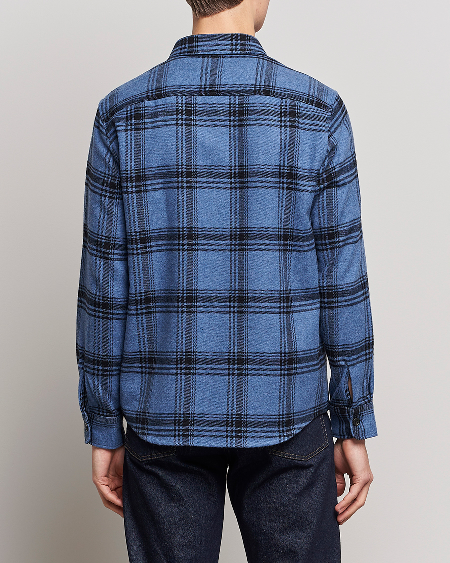 Herr | Skjortor | A.P.C. | Trek Heavy Overshirt Blue Check
