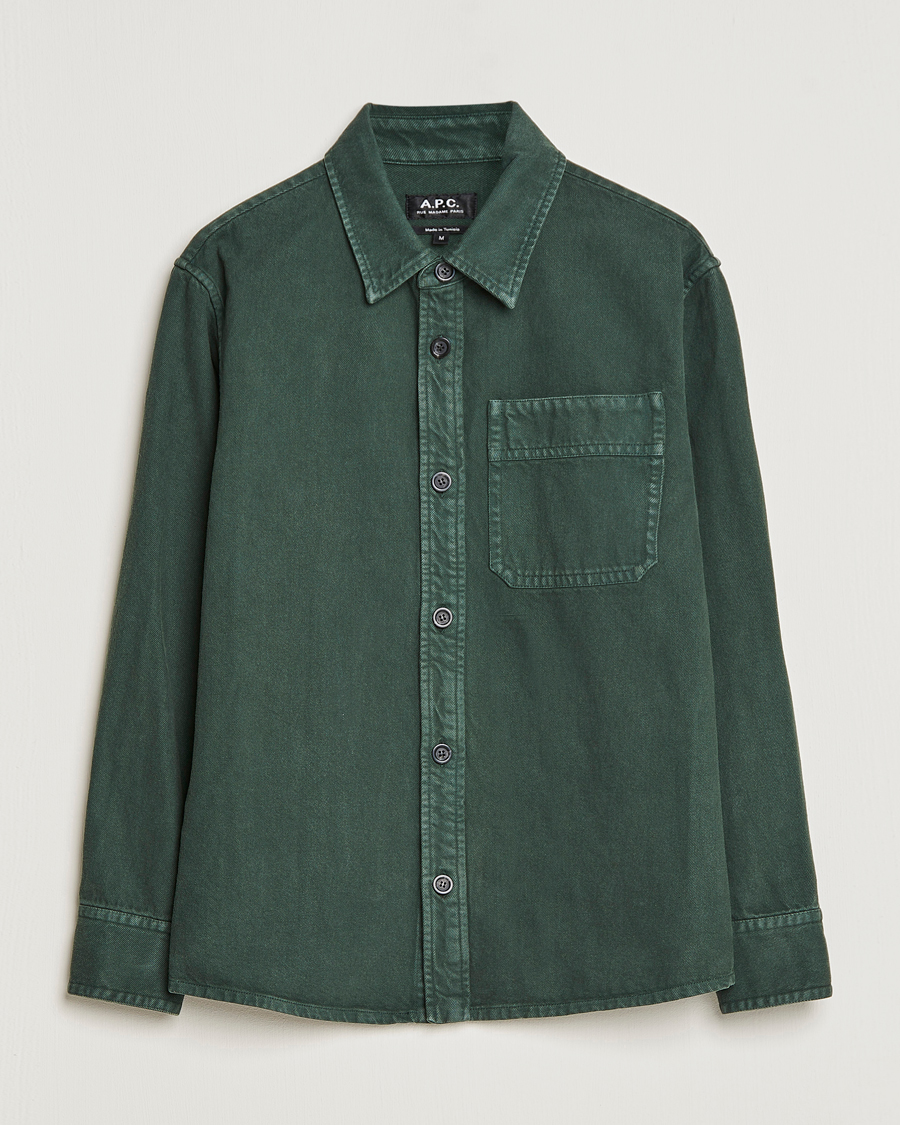 Herr | Skjortor | A.P.C. | Basile Shirt Jacket Dark Green
