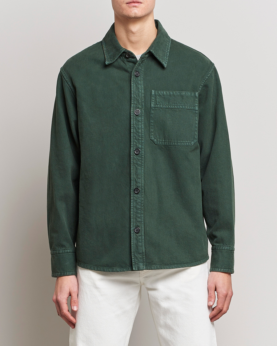 Herr | Skjortor | A.P.C. | Basile Shirt Jacket Dark Green