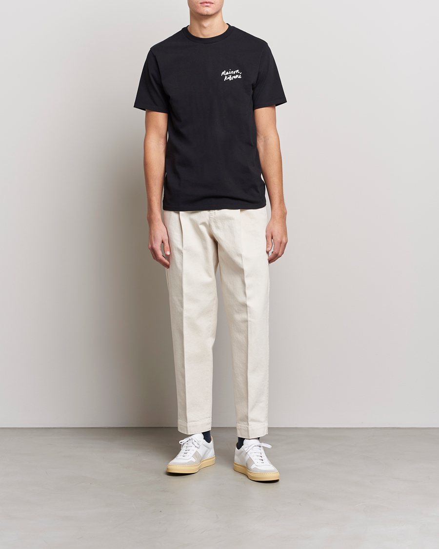 Herr | T-Shirts | Maison Kitsuné | Mini Handwriting T-Shirt Black