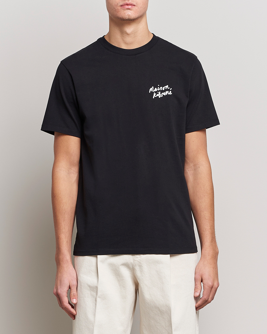 Herr | T-Shirts | Maison Kitsuné | Mini Handwriting T-Shirt Black