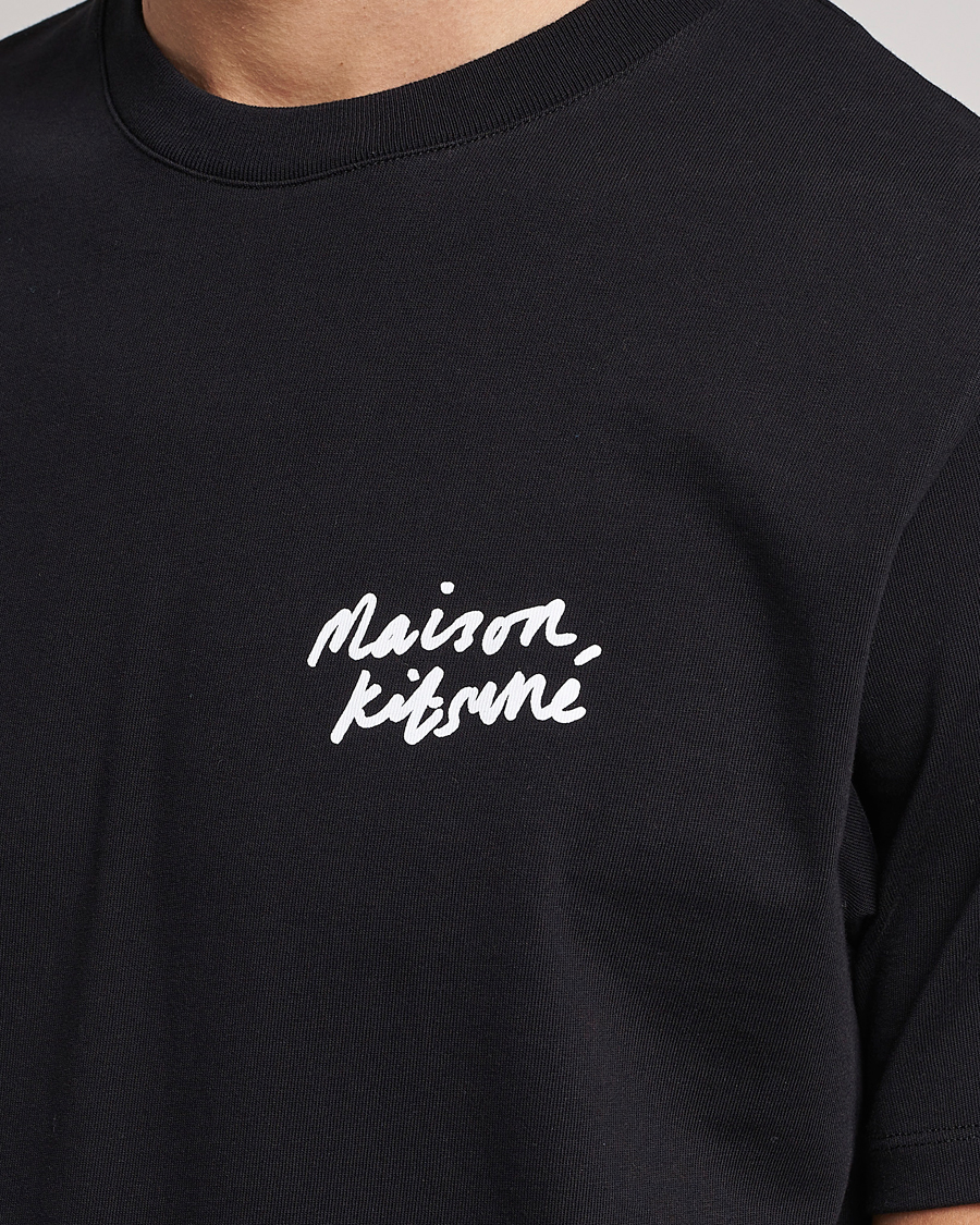 Herr | T-Shirts | Maison Kitsuné | Mini Handwriting T-Shirt Black