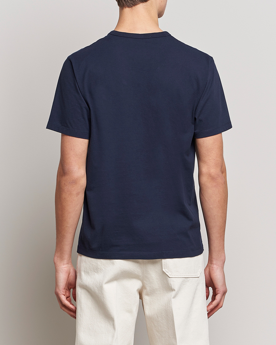 Herr | T-Shirts | Maison Kitsuné | Baby Fox Patch Tee Navy