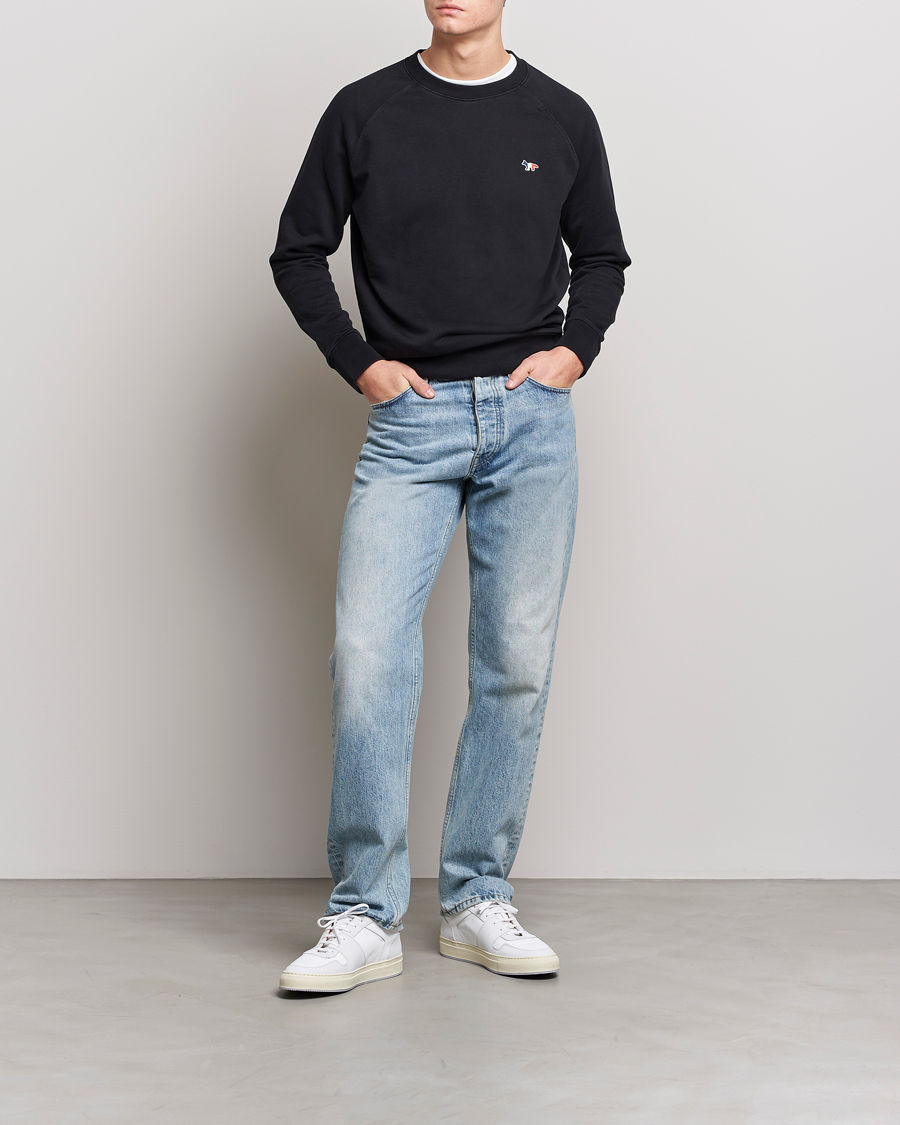Herr | Tröjor | Maison Kitsuné | Tricolor Fox Sweatshirt Black