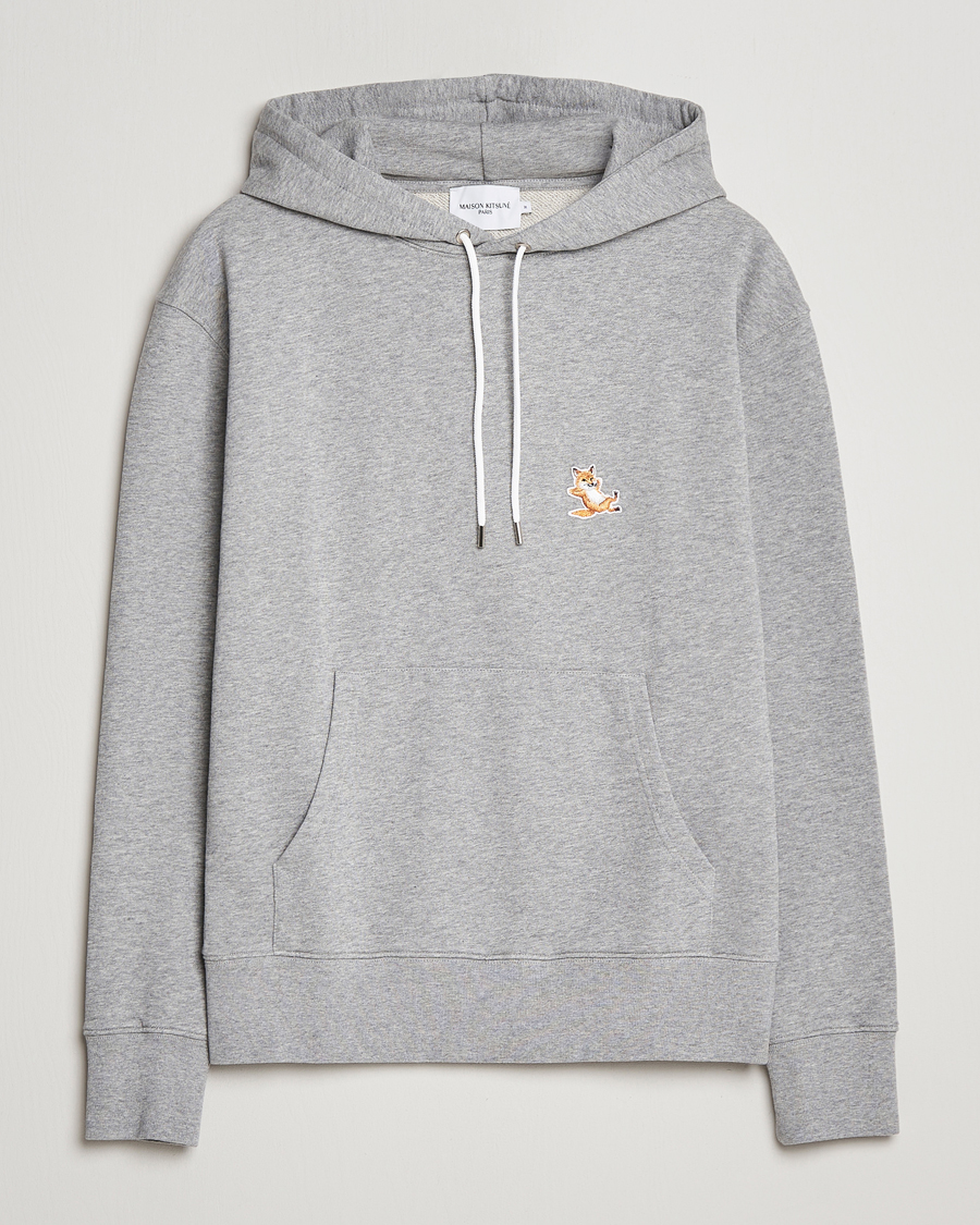 Herr | Tröjor | Maison Kitsuné | Chillax Fox Hoodie Light Grey