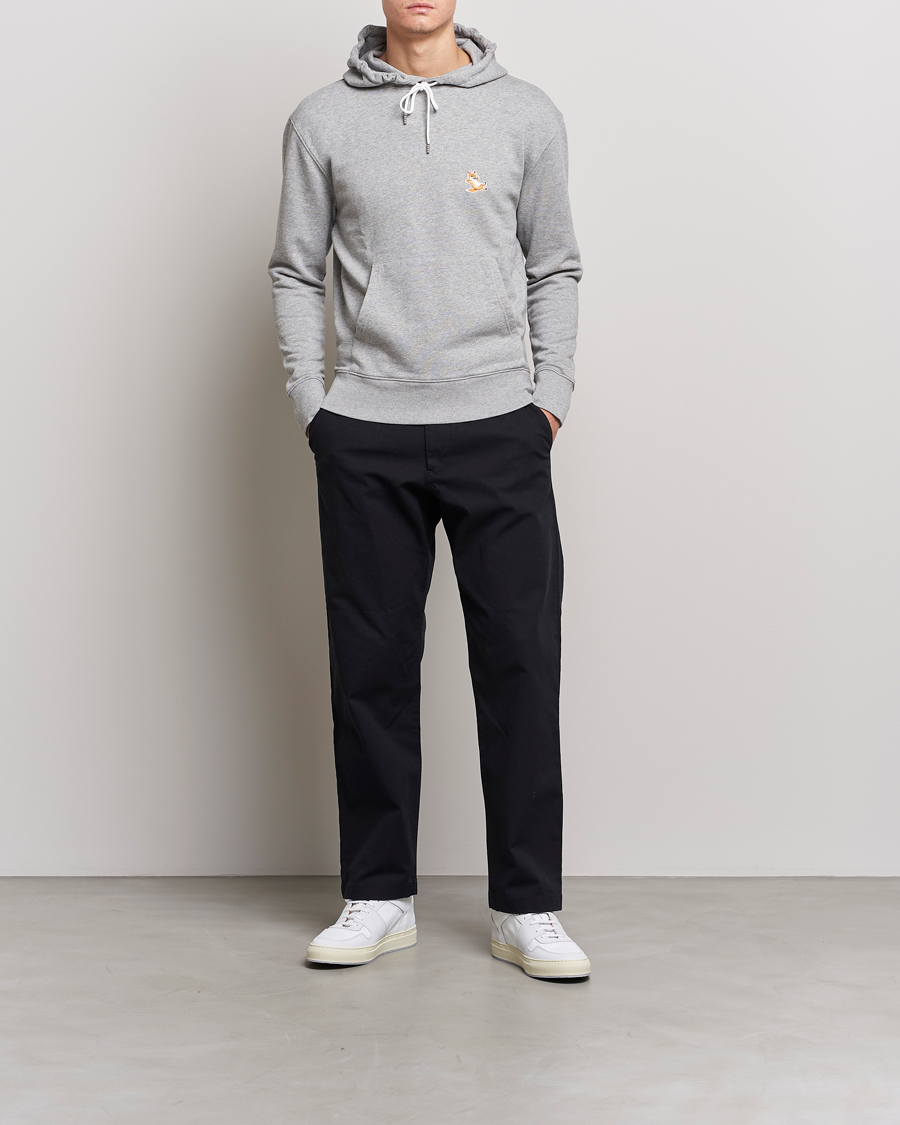 Herr | Tröjor | Maison Kitsuné | Chillax Fox Hoodie Light Grey