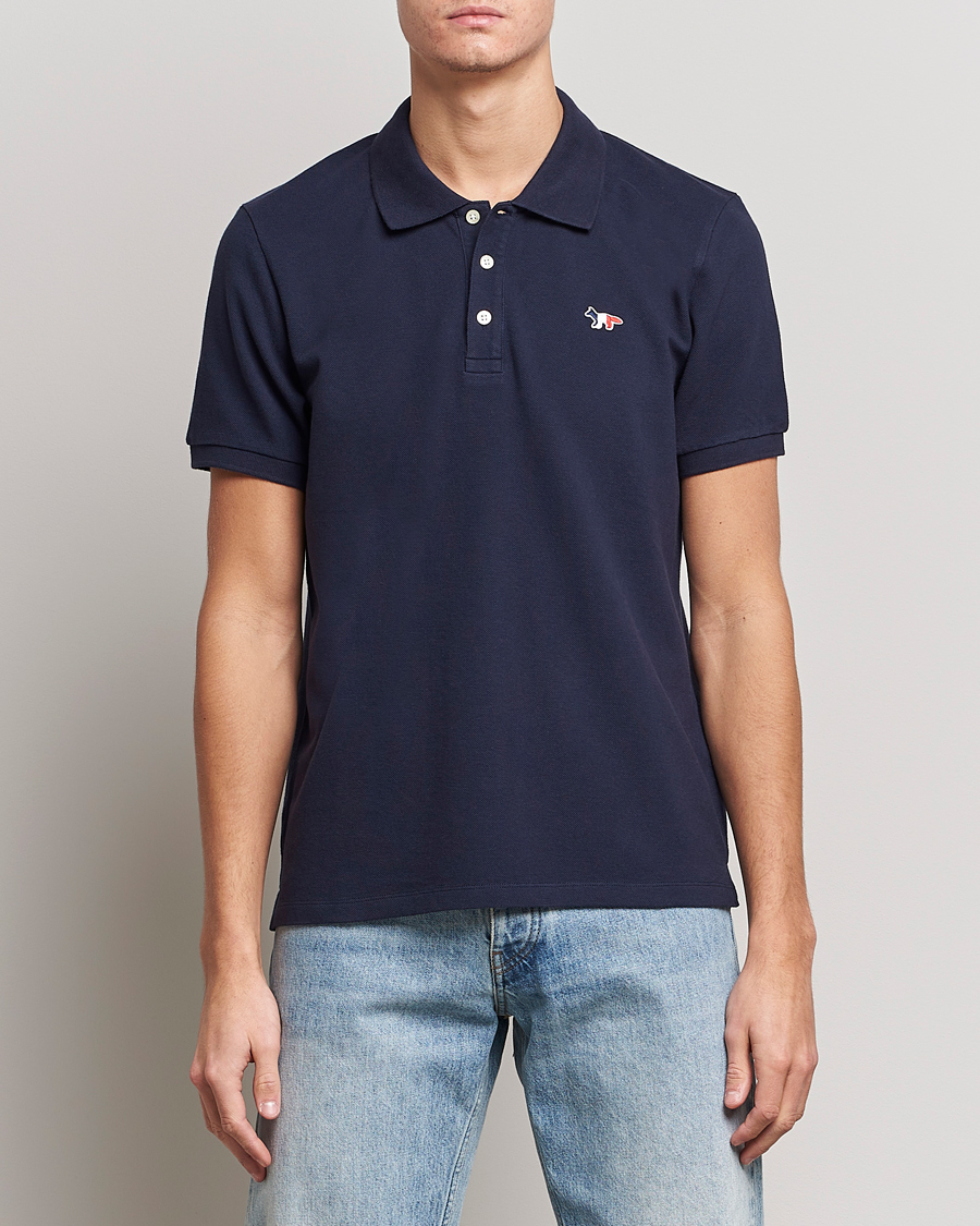 Herr | Pikéer | Maison Kitsuné | Tricolor Fox Polo Navy