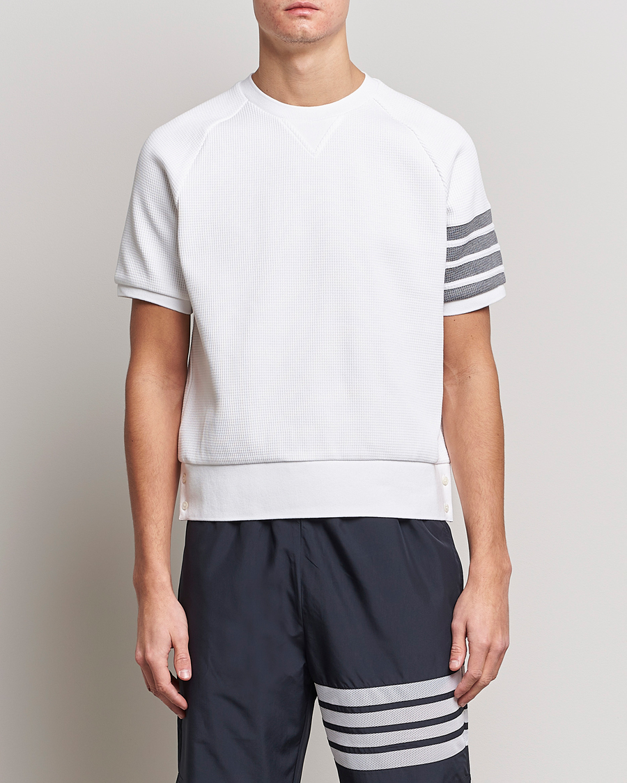 Herr | T-Shirts | Thom Browne | Short Sleeve Sweatshirt White