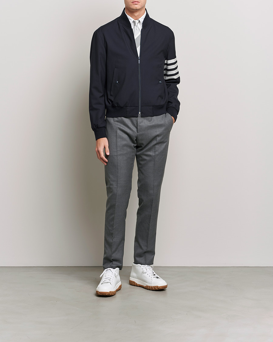 Herr | Jackor | Thom Browne | 4-Bar Blouson Jacket Navy