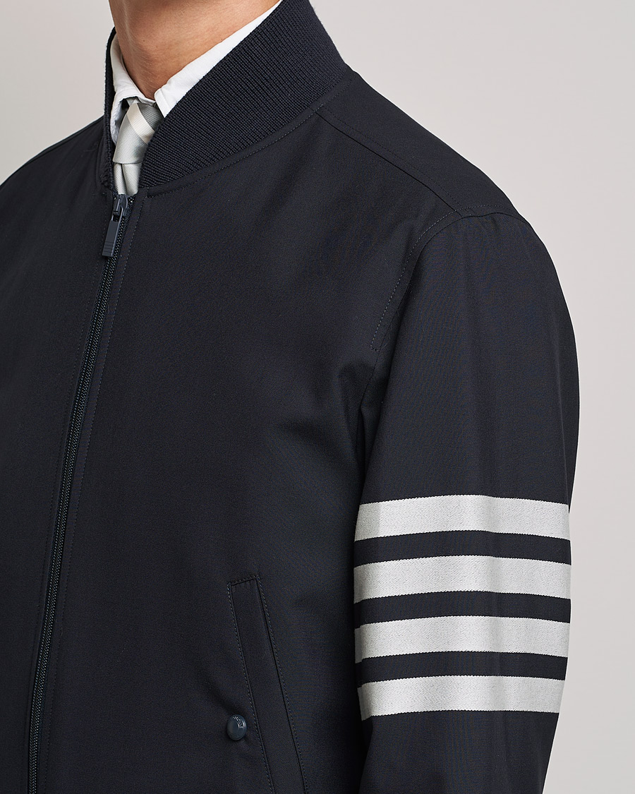 Herr | Jackor | Thom Browne | 4-Bar Blouson Jacket Navy