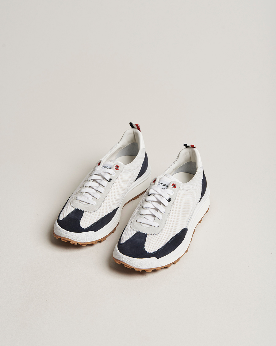 Herr | Thom Browne | Thom Browne | Tech Runner  White/Navy Suede