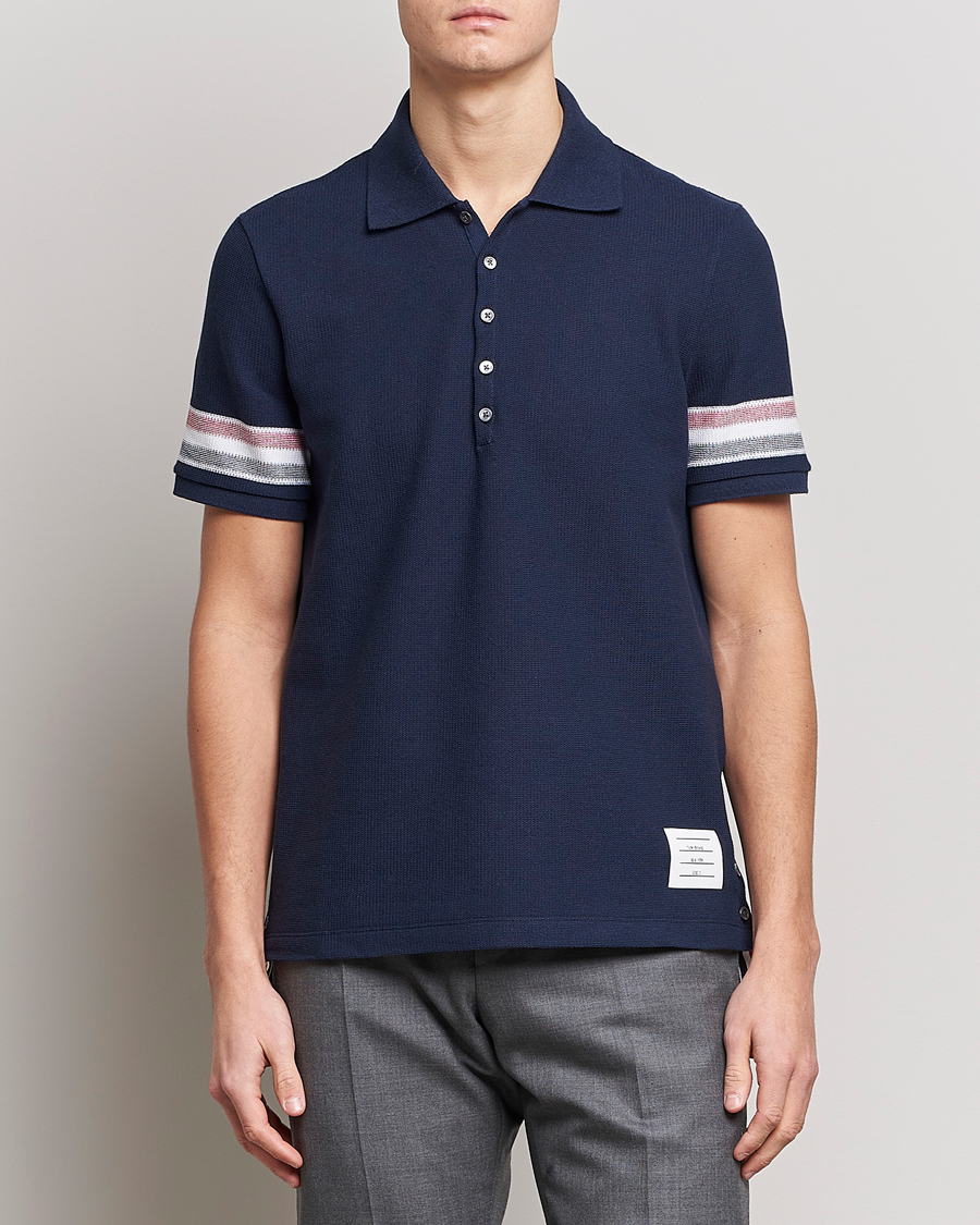 Herr | Thom Browne | Thom Browne | RWB Stripe Polo Shirt Navy