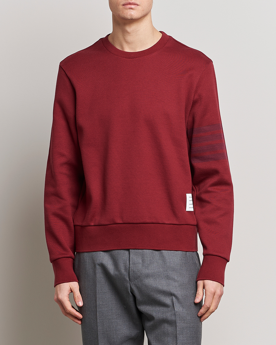 Herr | Thom Browne | Thom Browne | Tonal 4 Bar Sweatshirt Burgundy