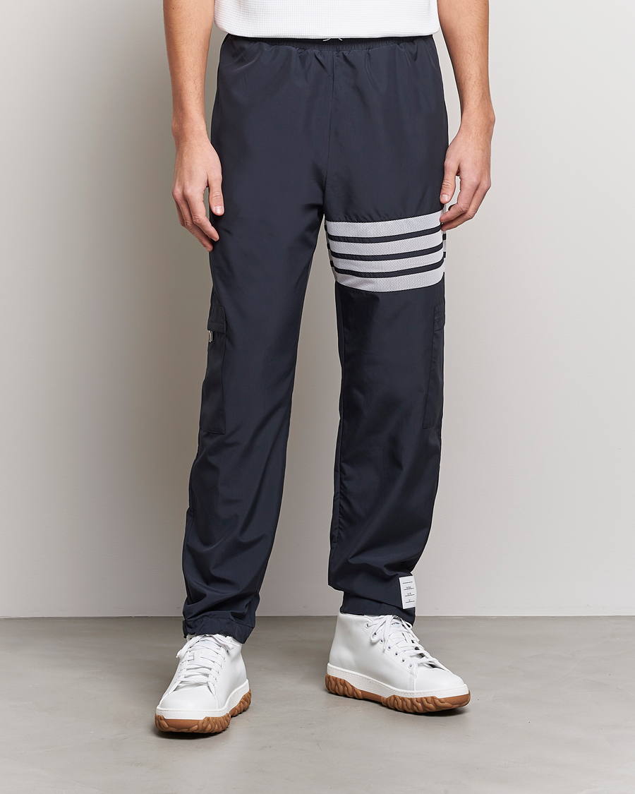 Herr | Drawstringbyxor | Thom Browne | Packable Ripstop Trousers Navy