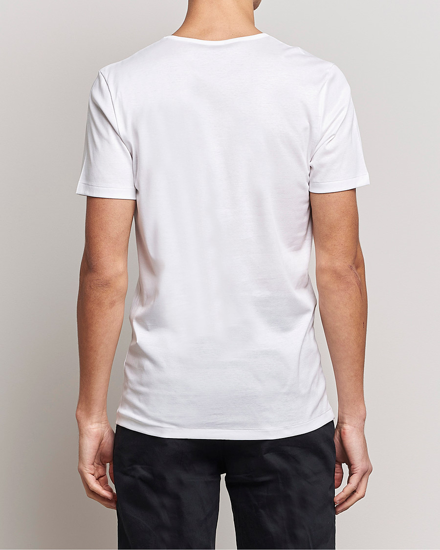 Herr | T-Shirts | Zimmerli of Switzerland | Sea Island Cotton Crew Neck T-Shirt White