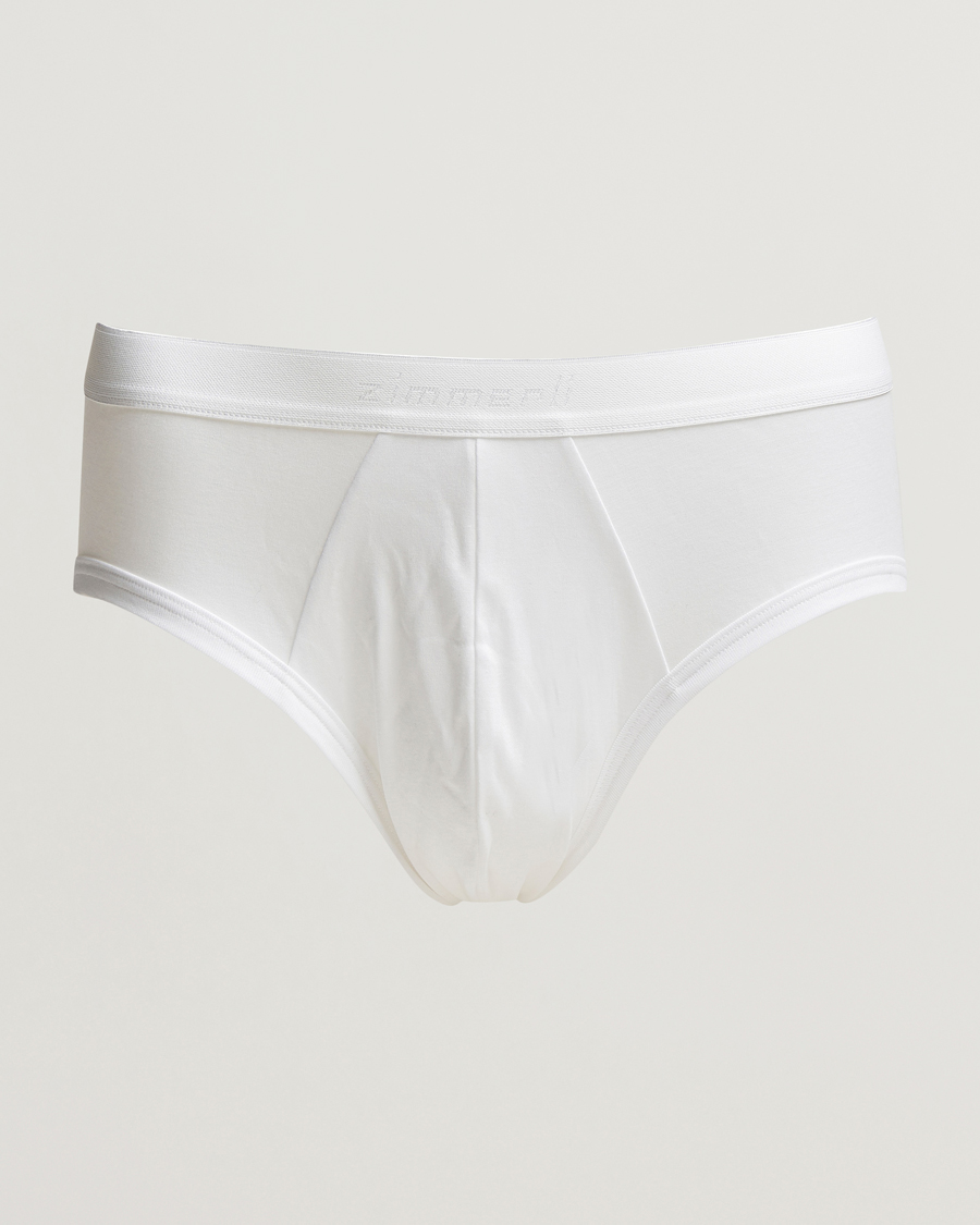 Herr | Underkläder | Zimmerli of Switzerland | Sea Island Cotton Briefs White