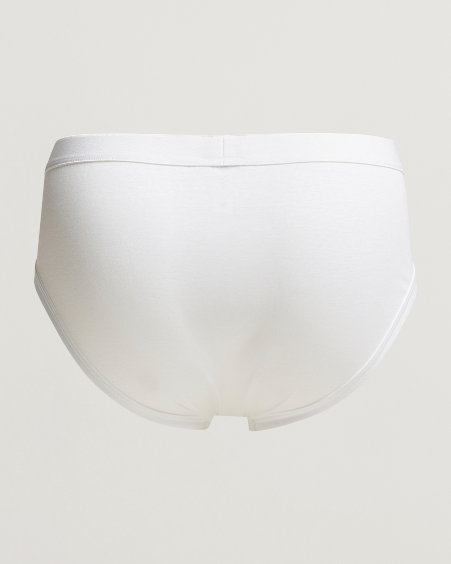 Herr | Kläder | Zimmerli of Switzerland | Sea Island Cotton Briefs White