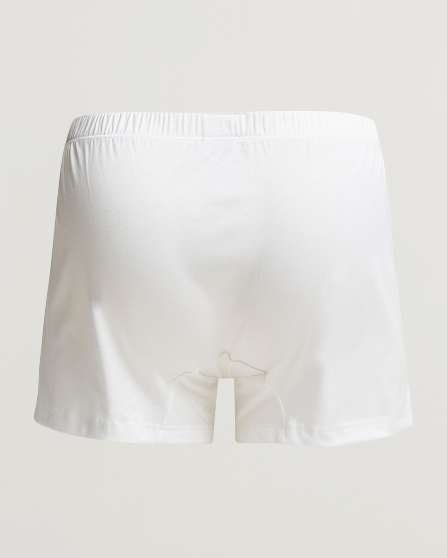 Herr |  | Zimmerli of Switzerland | Sea Island Cotton Boxer Shorts White
