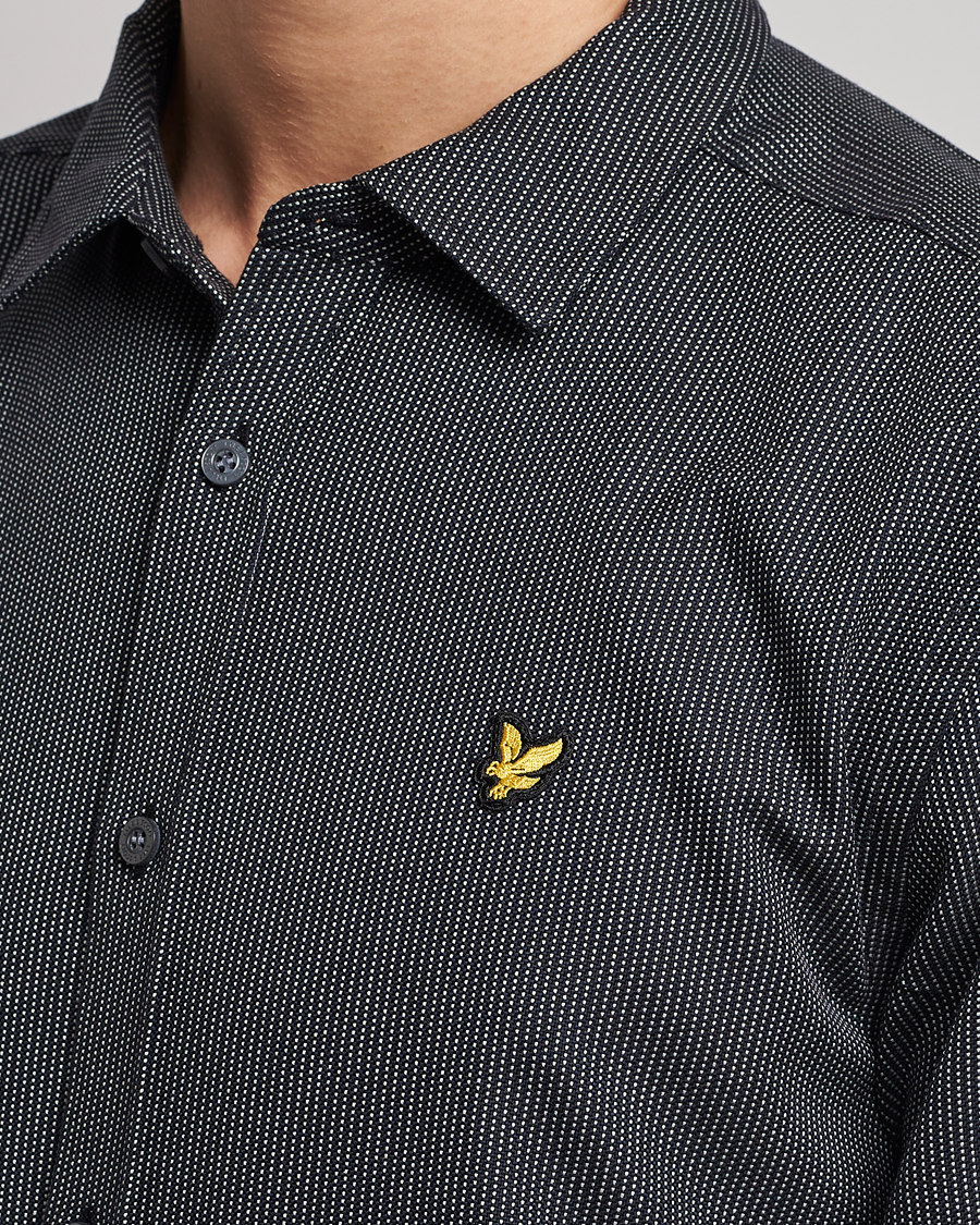 Herr | Skjortor | Lyle & Scott | End On End Shirt Dark Navy/Jet Black