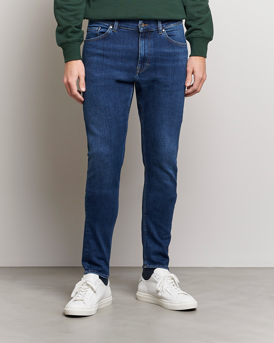 Herr | Slim fit | Tiger of Sweden | Evolve Organic Cotton Jeans Medium Blue
