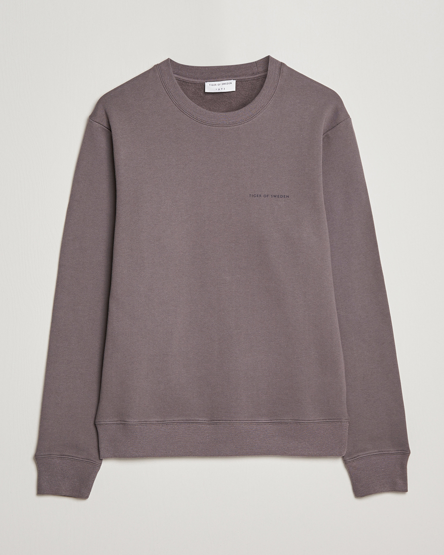 Herr | Tröjor | Tiger of Sweden | Emerson Cotton Sweatshirt Ash Grey