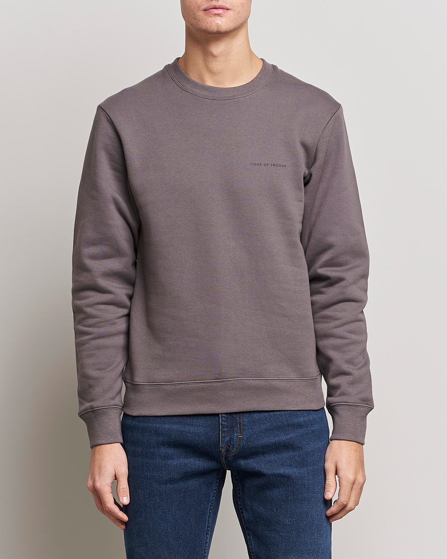Herr | Tröjor | Tiger of Sweden | Emerson Cotton Sweatshirt Ash Grey