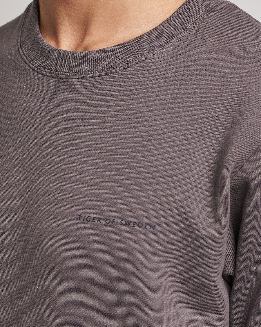 Herr | Tröjor | Tiger of Sweden | Emerson Cotton Sweatshirt Ash Grey