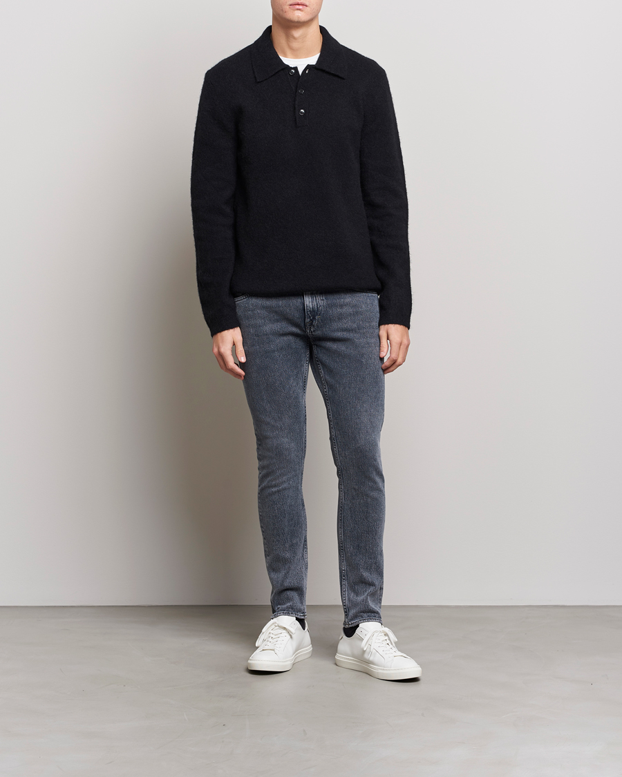 Herr | Tröjor | Tiger of Sweden | Taylen Alpacka Knitted Pique Black
