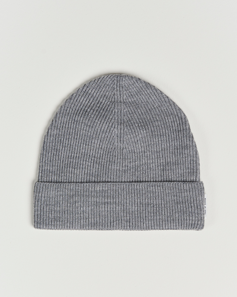 Herr | Tiger of Sweden Hedqvist Merino Wool Beanie Grey Melange | Tiger of Sweden | Hedqvist Merino Wool Beanie Grey Melange