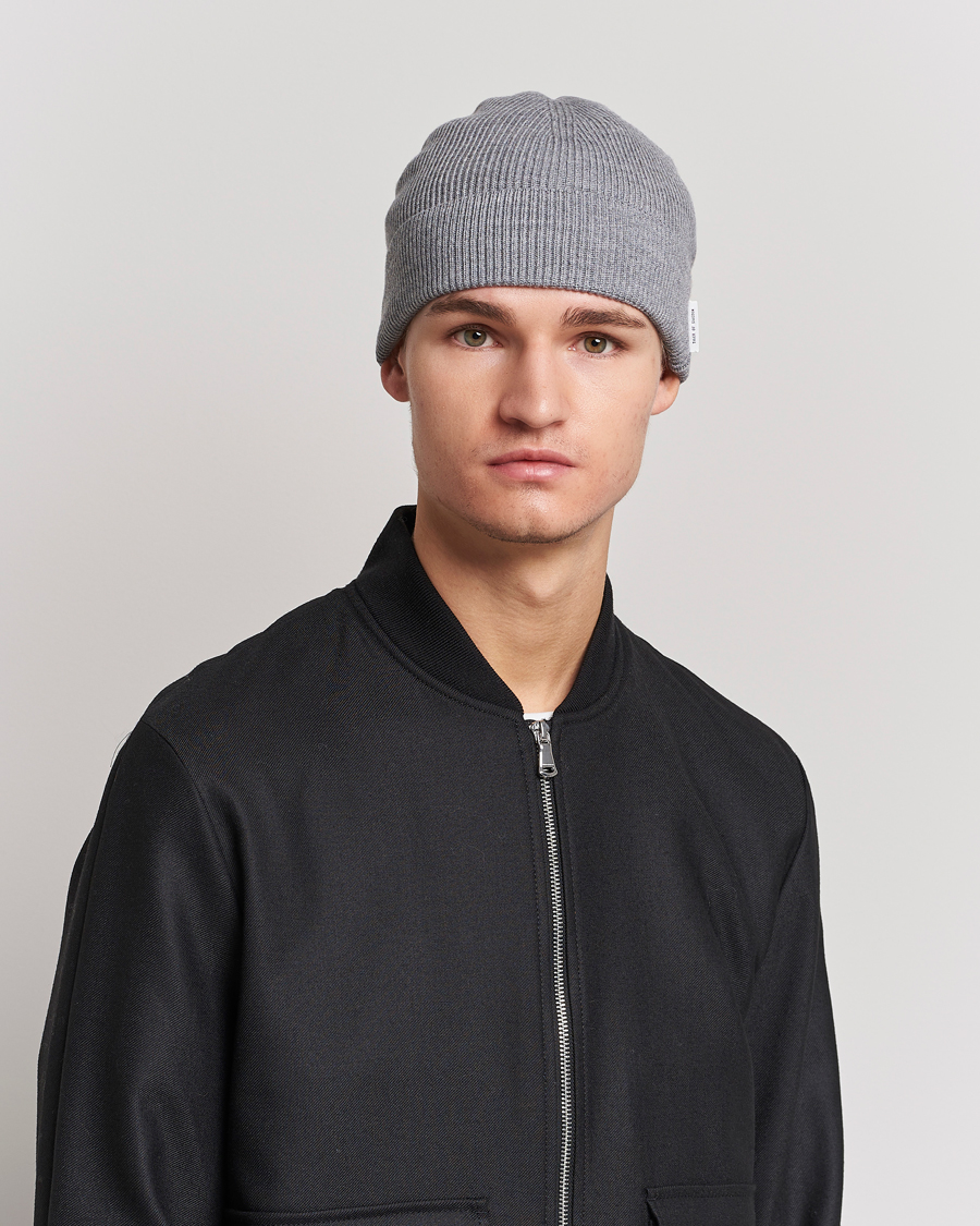 Herr | Tiger of Sweden Hedqvist Merino Wool Beanie Grey Melange | Tiger of Sweden | Hedqvist Merino Wool Beanie Grey Melange