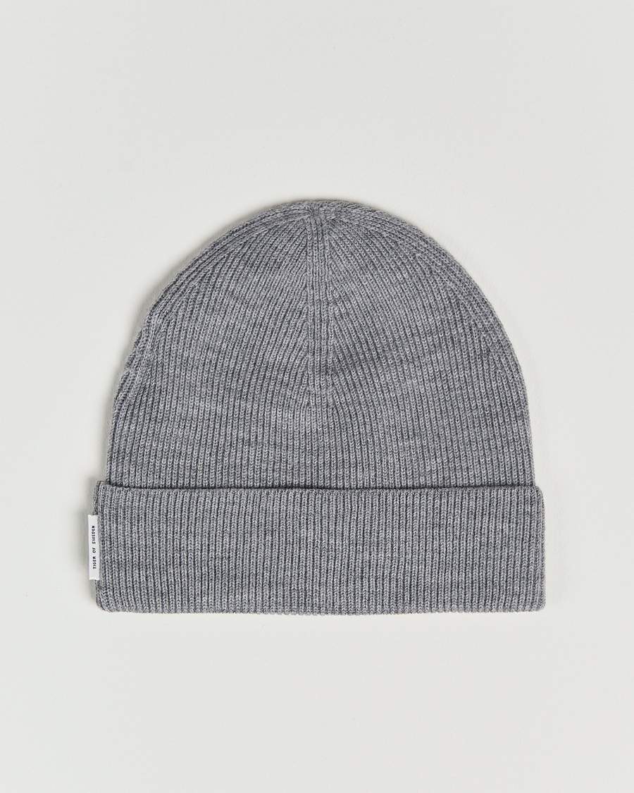 Herr | Tiger of Sweden Hedqvist Merino Wool Beanie Grey Melange | Tiger of Sweden | Hedqvist Merino Wool Beanie Grey Melange
