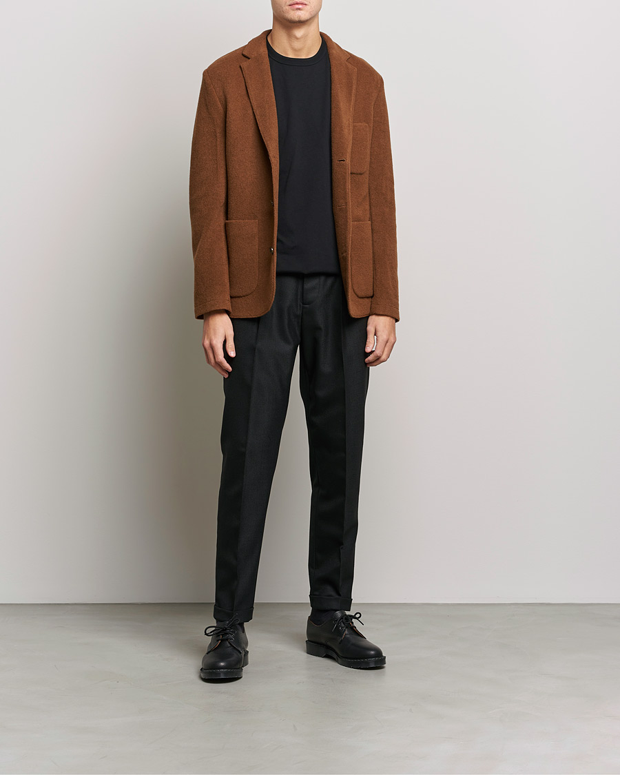 Herr | Kavajer | J.Lindeberg | Carlton Wool Cardigan Blazer Chipmunk