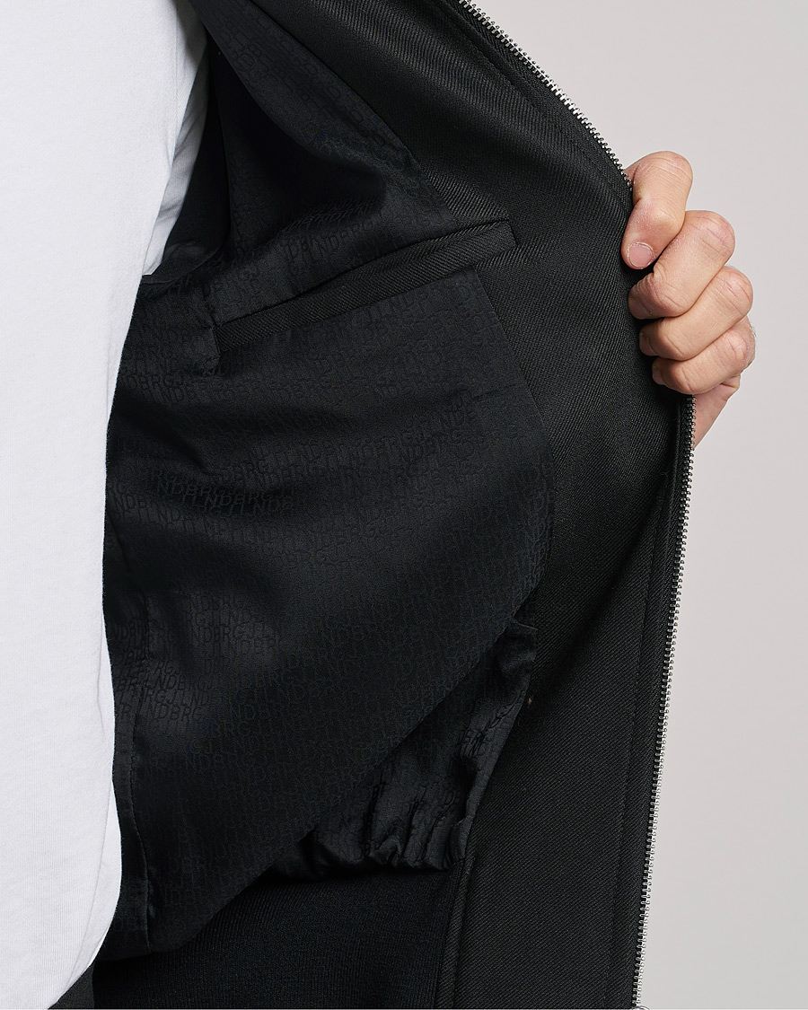 Herr | Jackor | J.Lindeberg | Thom Bomber Wool Twill Jacket Black