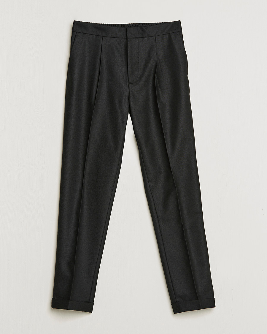 Herr | Byxor | J.Lindeberg | Sasha Wool Twill Pants Black